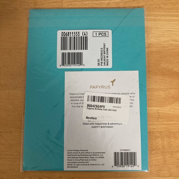 PAPYRUS⛵️Sailboat Birthday Card - Picture 8 of 8